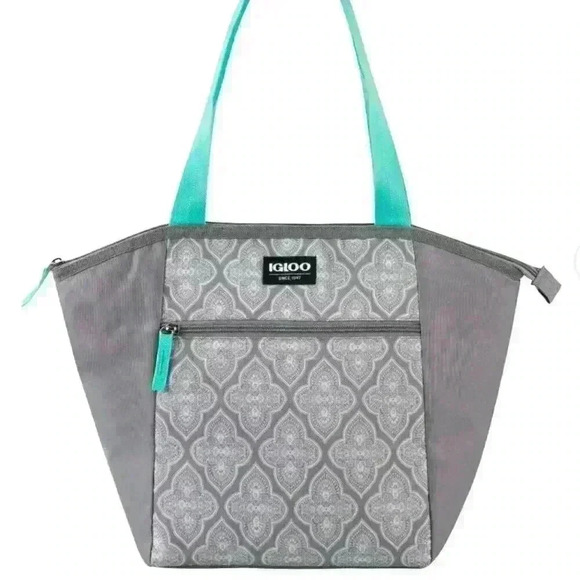 Igloo Essential Tote Drink Lunch Bag Shoulder Cooler 14 Can Capacity Beach Sport - Picture 1 of 11